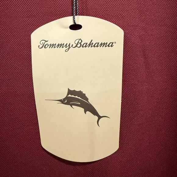 Tommy Bahama Men's Medium Performance Crew Neck T-Shirt Rose Red Cotton NWT - Picture 5 of 8